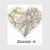 Auburn California  Map Sticker (Vel)