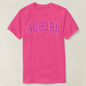 Auburn California  Sports Design Pink de T-shirt (Design voorkant)