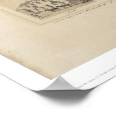 Auburn, Californië 1857 Panoramische Kaart (2508A) Poster (Hoek)