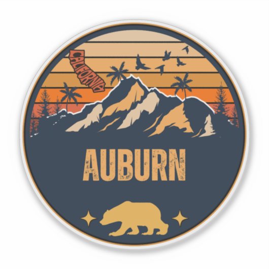 Auburn, Californië Sticker (Voorkant)