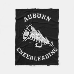 Auburn Cheer Vervuild Retro 90's Cheerleader Fleece Deken