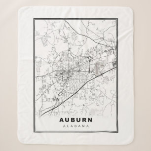 Auburn Kaart Sherpa Deken