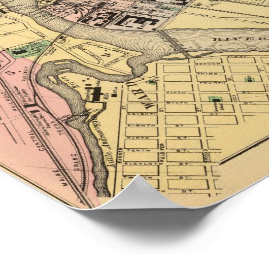 Auburn, Lewiston Poster (Hoek)