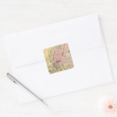 Auburn, Lewiston Vierkante Sticker (Envelop)