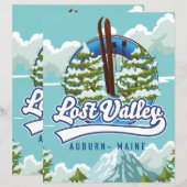 Auburn, Maine, Lost valley ski (Voorkant / Achterkant)