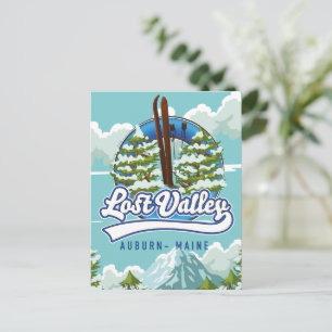 Auburn, Maine, Lost valley ski Briefkaart