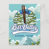 Auburn, Maine, Lost valley ski Briefkaart (Voorkant)