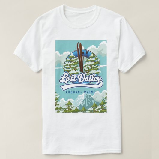 Auburn, Maine, Lost valley ski T-shirt (Design voorkant)
