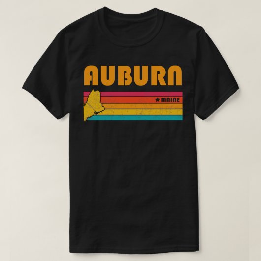 Auburn Maine  Verdrietig Souvenir T-shirt (Design voorkant)