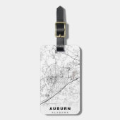 Auburn Map Bagagelabel (Voorkant verticaal)