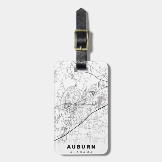 Auburn Map Bagagelabel (Voorkant verticaal)
