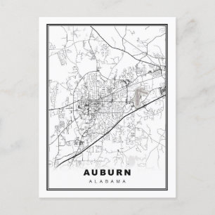 Auburn Map Briefkaart