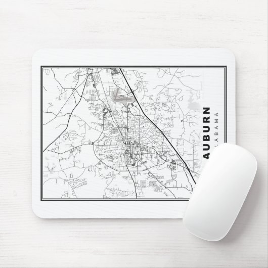 Auburn Map Muismat (Met muis)