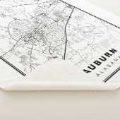 Auburn Map Sherpa Deken (3/4)