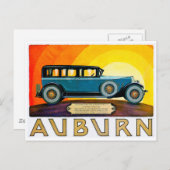 Auburn ~  motorrijtuigenreclame briefkaart (Voorkant / Achterkant)