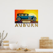 Auburn ~  motorrijtuigenreclame poster (Keuken)