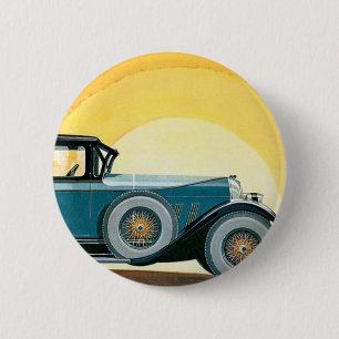 Auburn Motors Sunburst Ad Ronde Button 5,7 Cm