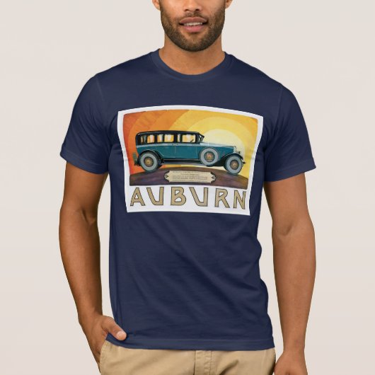  Auburn Motors Sunburst Ad T-shirt (Voorkant)