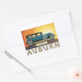  Auburn Motors Sunburst Ad Vierkante Sticker (Envelop)