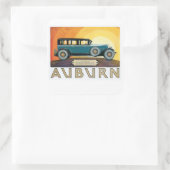  Auburn Motors Sunburst Ad Vierkante Sticker (Tas)