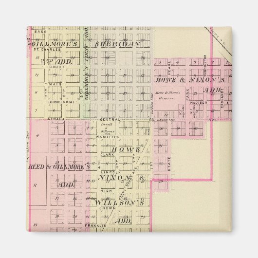 Auburn, Nebraska Magneet (Voorkant)