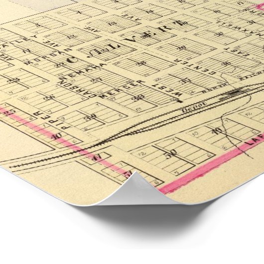 Auburn, Nebraska Poster (Hoek)