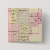 Auburn, Nebraska Vierkante Button 5,1 Cm (Voorkant)