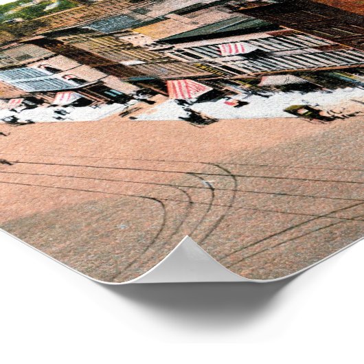 Auburn, New York, Bird's Eye Uitzicht,  Poster (Hoek)