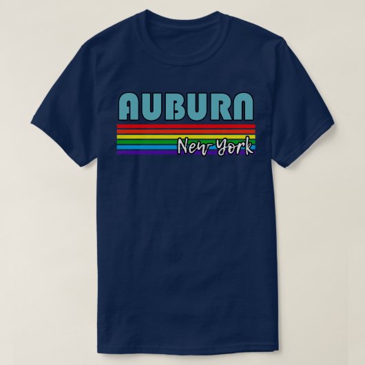 Auburn New York Pride Auburn LGBT Gift LGBTQ Supp T-shirt (Design voorkant)