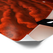 Auburn Queen Rood Bruin Haar Zwart Melanine Afro Perfect Poster (Hoek)