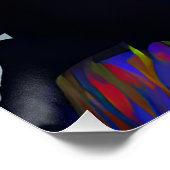 Auburn Queen Sinaasappel Bruin Haar Zwart Melanine Perfect Poster (Hoek)