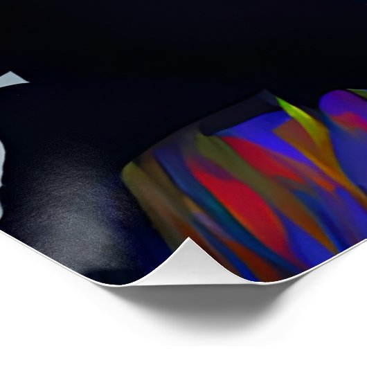 Auburn Queen Sinaasappel Bruin Haar Zwart Melanine Perfect Poster (Hoek)