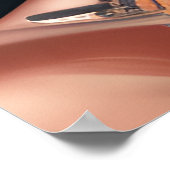 Auburn Queen Sinaasappel Bruin Haar Zwart Melanine Poster (Hoek)