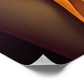 Auburn Queen Sinaasappel Bruin Haar Zwart Melanine Poster (Hoek)