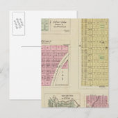Auburn, Silver Lake, Kilmer en Richland, Kansas Briefkaart (Voorkant / Achterkant)