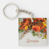 Auburn Thankfulness Floral Sleutelhanger (Voorkant)