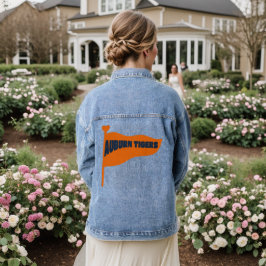 AUBURN TIGERS DENIM JAS JACKET