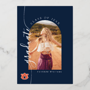 Auburn Universiteit Afstuderen – Auburn Tigers Folie Uitnodiging