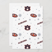 Auburn Universiteit | Vakantiepatroon Feestdagenkaart (Voorkant / Achterkant)