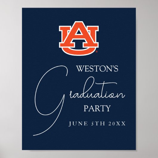 Auburn University | Afstudeerfeest Poster (Voorkant)
