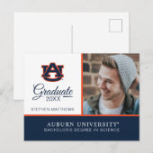 Auburn University | AFSTUDEREN Aankondigingskaart (Voorkant / Achterkant)