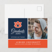 Auburn University | Afstuderen Aankondigingskaart (Voorkant / Achterkant)