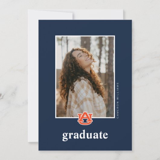 Auburn University Afstuderen – Auburn Tigers Aankondiging (Voorkant)