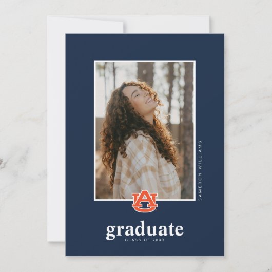 Auburn University Afstuderen | Auburn Tigers Aankondiging (Voorkant)