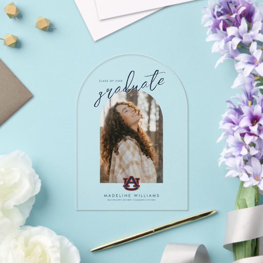 Auburn University Afstuderen | Auburn Tigers Acryl Uitnodigingen (Insitu (Huwelijk))