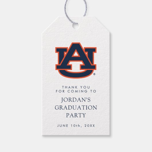 Auburn University Afstuderen | Auburn Tigers Cadeaulabel (Voorkant)