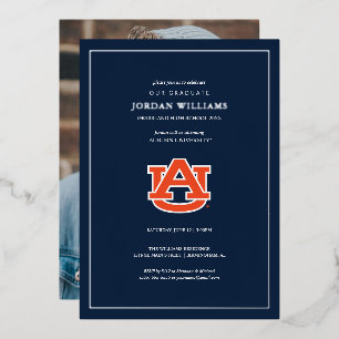 Auburn University Afstuderen – Auburn Tigers Folie Uitnodiging