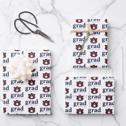 Auburn University Afstuderen | Auburn Tigers Inpakpapier Vel (Voorkant)