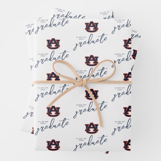 Auburn University Afstuderen | Auburn Tigers Inpakpapier Vel (In situ)