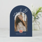 Auburn University Afstuderen | Auburn Tigers Kaart (Staand voorkant)